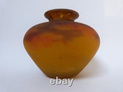 Vase pâte de verre Muler frères Luneville art nouveau art déco