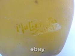 Vase pâte de verre Muler frères Luneville art nouveau art déco