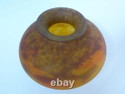 Vase pâte de verre Muler frères Luneville art nouveau art déco