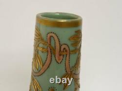 Vase pâte de verre émaillée legras Art nouveau verrerie (14529)