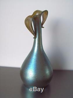 Vase pate de verre irisé Loetz Kralik Autriche Art Nouveau XIXème siècle