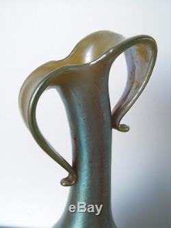 Vase pate de verre irisé Loetz Kralik Autriche Art Nouveau XIXème siècle