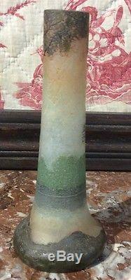 Vase pate de verre legras debut 20 eme siecle art nouveau