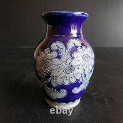 Vase poterie grès barbotine Alsace REMMY FILS BETSCHDORF art nouveau France N6