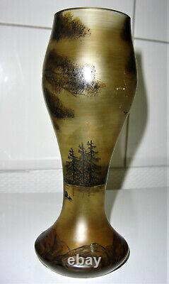 Vase signé MICHEL Nancy art nouveau époque Gallé et Daum