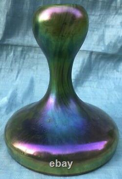 Vase soliflore verrerie irisée 20ème XXème Loetz Kralik Art nouveau rare ancien