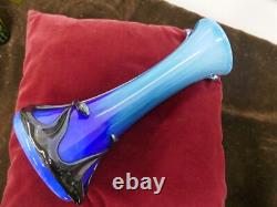 Vase style art nouveau, Jugenstil, signé J. M Operto, Biot, haut 31cm