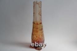 Vase verre émaillé 1900 Art Nouveau (63870)