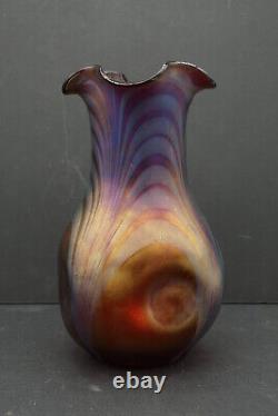 Vase verrerie Bohème verre Johann Loetz art nouveau, Bohemian glass Jugendstil