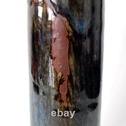 Vase vintage en grès émaillé par Michel Perfetti Années 80, style Art nouveau