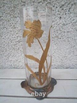 Vases Legras Cie Montjoye Saint Denis, Decore Coquelicots 1900 Art Nouveaux