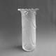 Vases en cristal Décor dégagé à l'acide et drapé Art Nouveau 1900
