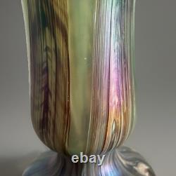 Whilem Kralik Loetz Paire De Vase Art Nouveau Irisé