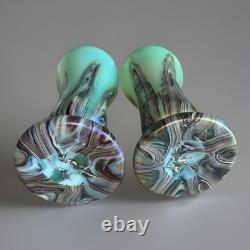 Whilem Kralik Loetz Paire De Vase Art Nouveau Irisé
