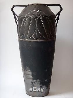 Wmf vase en cuivre décor n°108 Epoque Art nouveau 1900