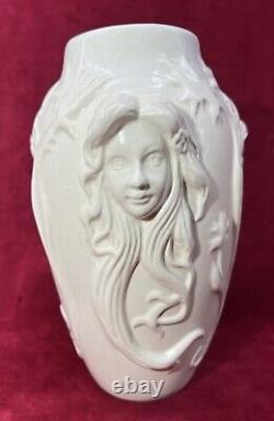 Women Vase Sculpture Femme Craquele Art Nouveau La Louviere Keramis Belge België